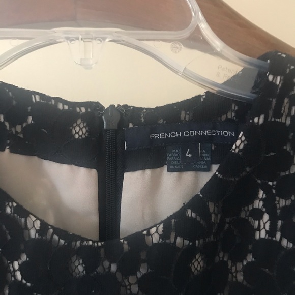 Black and white laser cut dress- French Connection - Picture 3 of 4